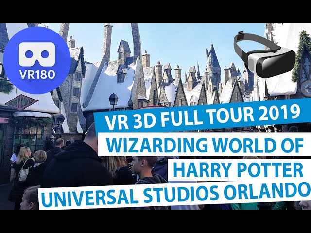 Wizarding World of Harry Potter Hogsmeade 2019 - VR 3-D Full Tour | Universal Studios Orlando