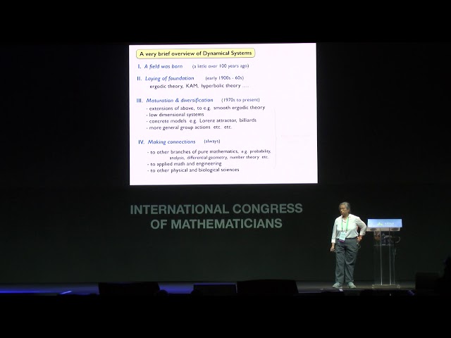 Dynamical systems evolving – Lai-Sang Young – ICM2018