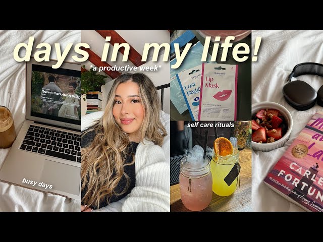 VLOG💭: a busy week in my life, life changes, self care rituals, & enjoying the small moments!