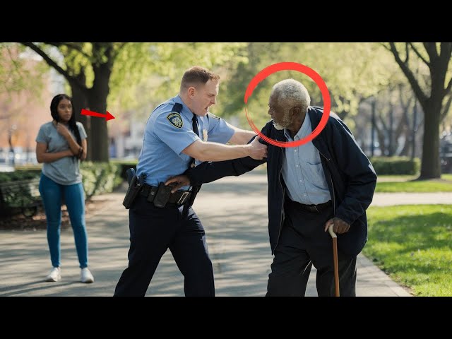 Racist officer Harasses Senior Black Man, Ignoring Who's Watching him behind