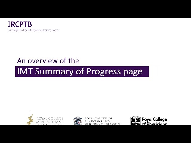 IMT Summary of Progress