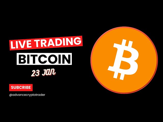 Crypto Trading LIVE: BTC Live Trading Bitcoin Price Predictions | 23 JAN #crypto #bitcoin #btc