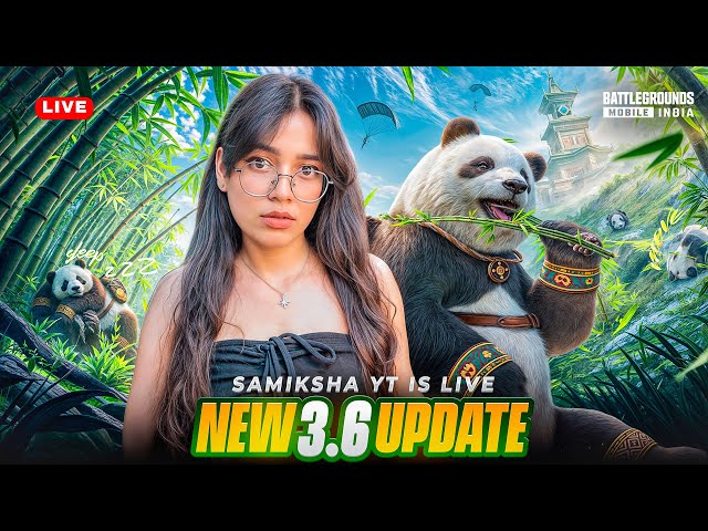 BIG SURPRISE COMING SOON !😍BGMI 3.6 UPDATE LIVE🔥Samiksha YT #bgmilive #girlgamer #pubgmobile #shorts