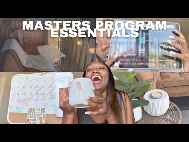 VLOG | My Masters Program Essentials + How I Turned My Balcony into the BEST Aesthetic Study Space!