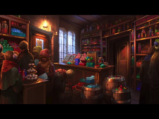 ASMR - Late Afternoon in Honeydukes (Harry Potter ambience) - Ambient soundscape