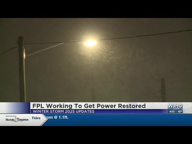 FPL working to get power restored after winter storm