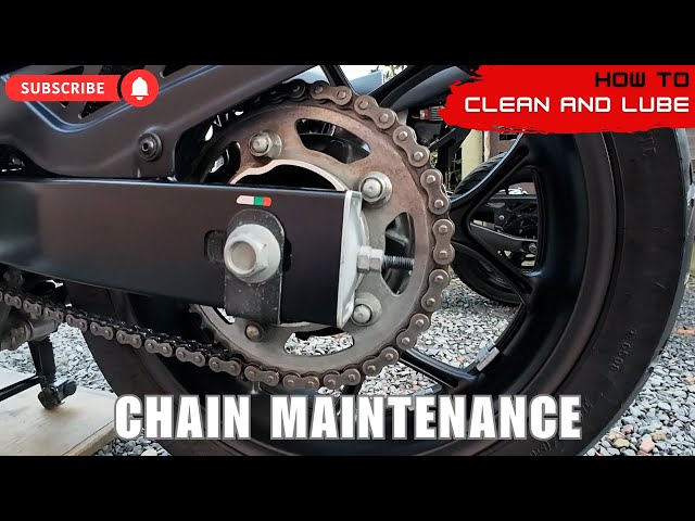 How To Clean and Lube Your Motorcycle Chain |Quick & Easy|2025|