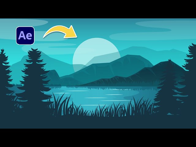 2D Forest Landscape | After Effects Tutorial