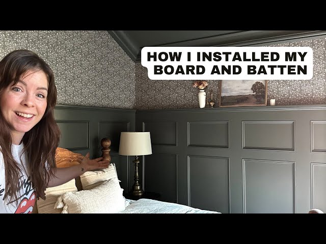 How I Installed My Board & Batten and What I Used