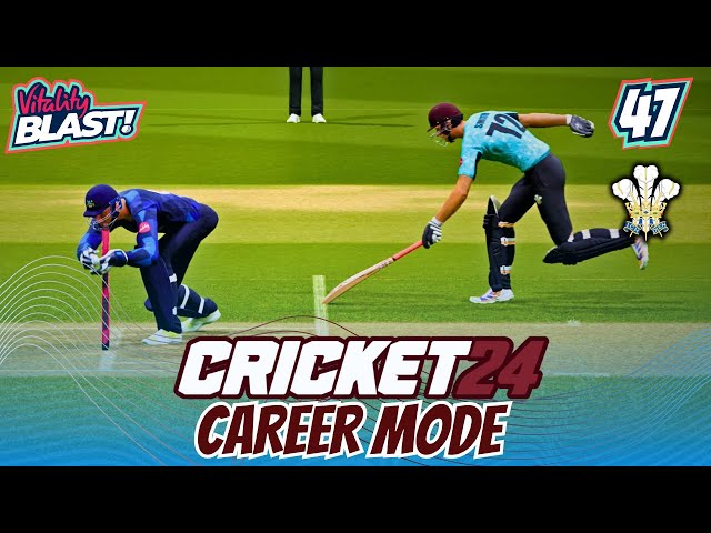 CAN WE GET OVER THE LINE?! VITALITY T20 BLAST SEMI-FINAL | CRICKET 24 CAREER MODE #47 | SURREY