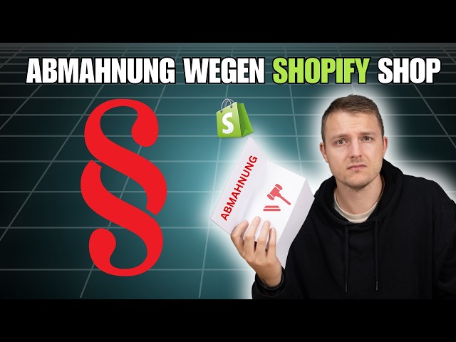 Abmahnung wegen Shopify Online Shop | DAS musst du MACHEN