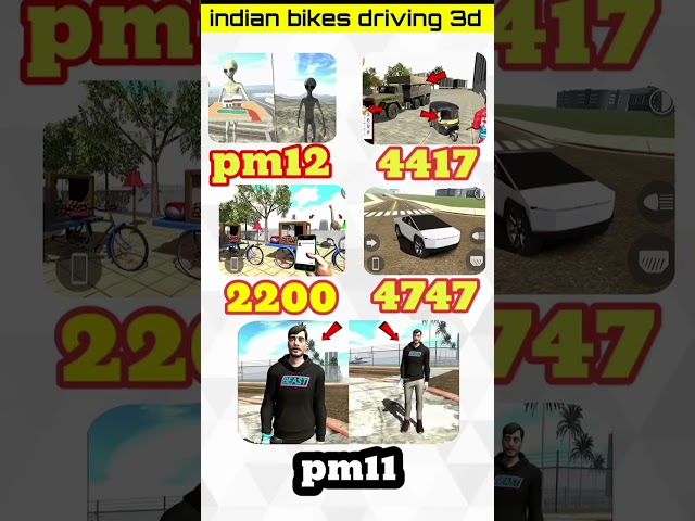 MAKING ALL NEW CHEATS CODE 🤯🔥 INDIAN BIKE DRAWING 3D #shortsfeed #shorts