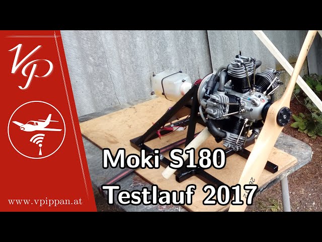 Modellbau: Sternmotor Moki S180 Testlauf (2017-10-01)