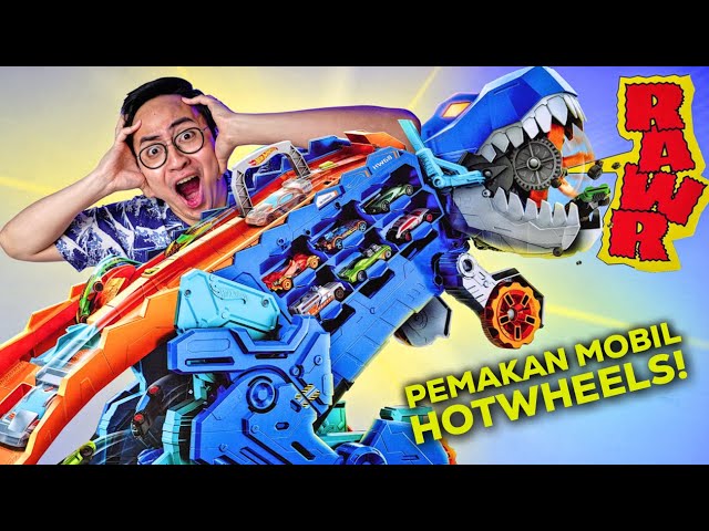 ROBOT T-REX INI BISA MAKAN MOBIL HOTWHEELS KITA!