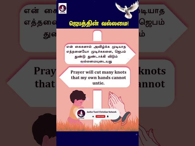 ஜெபத்தின் வல்லமை! #Bible #holyspirit  #todaybibleverse #motivation #biblestudy #shorts