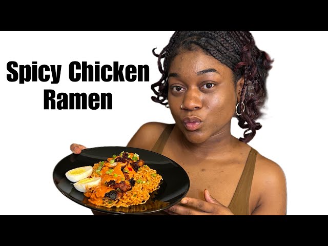 The best spicy chicken ramen quick & easy recipe!