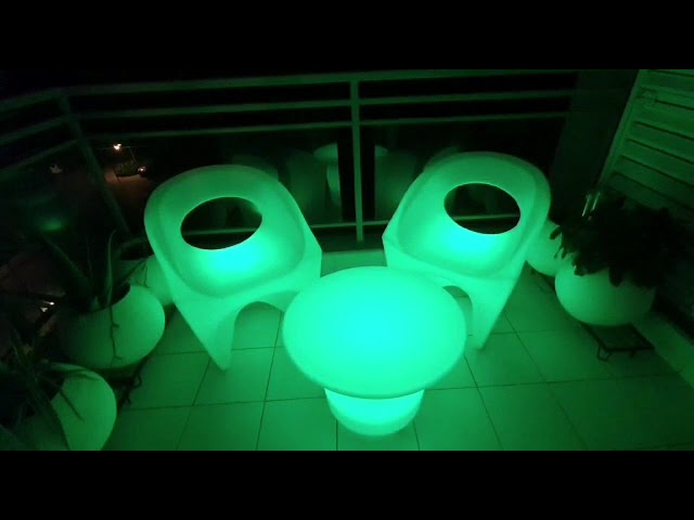 illuminated Furniture with Remote light changing