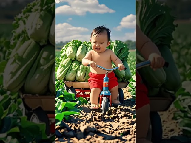 "cute baby crying and cycling the farm food and his cycle crash " #snaiptiq #littlebaby #body #child