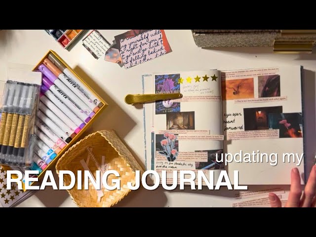 Journal with me | updating my book journal | latest fantasy read