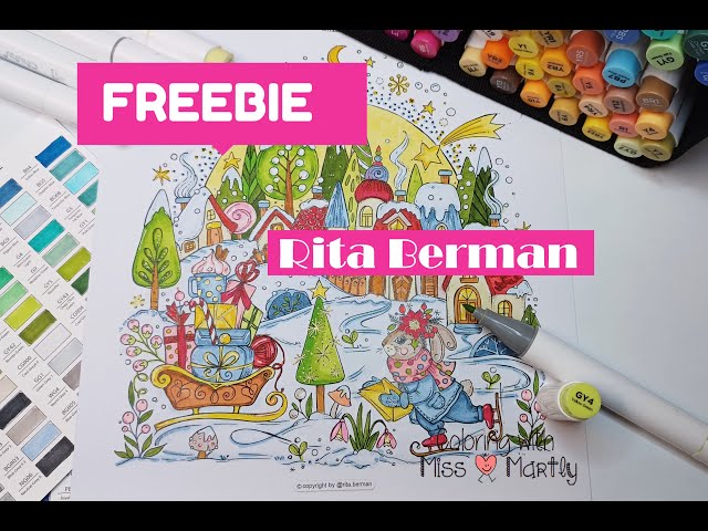 Freebie by RITA BERMAN | Coloring page