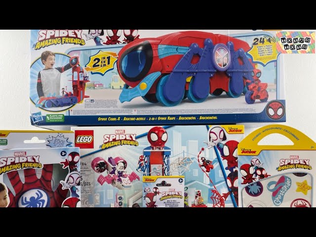 Marvel Spidey and His Amazing Friends Collection Unboxing Review | Spider Crawler Playset