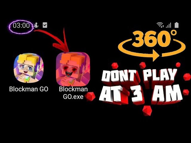 360° VR 😱DON'T PLAY IN BLOCKMAN GO BLOCKY MODS AT 3 AM NULL😱 #shorts