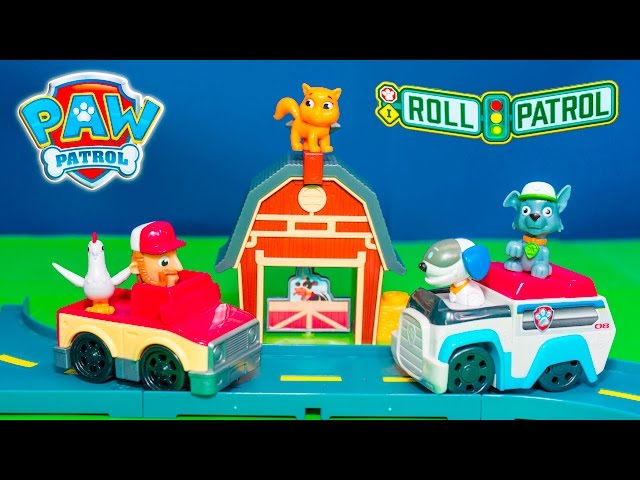 PAW PATROL Nikelodeon Rocky Barnyard Rescue Roll Patrol New Toys Video