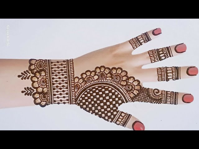 Flower Back Hand Mehndi Design New // Mehndi Design Front Hand Simple