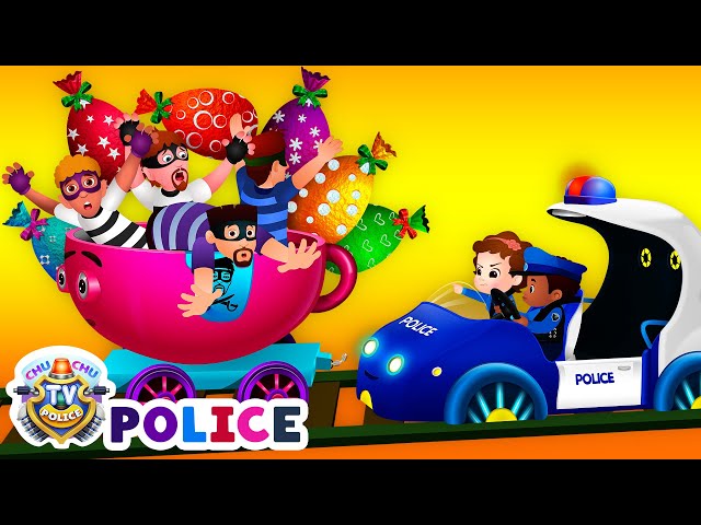 ChuChu TV Police Rail Road Chase Episode - ChuChu TV Police Fun Cartoons for Kids