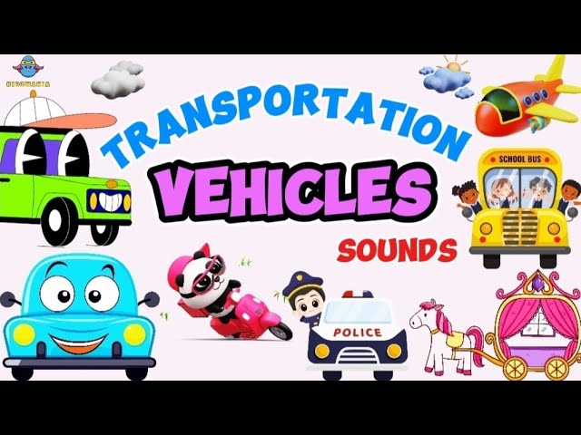 Transportation Vehicle Names & Sounds | Guess the Transportation Vehicle Game for Toddlers