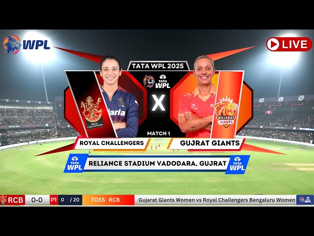 🔴WPL Live: Gujarat Giants Women vs Royal Challengers Bengaluru Women | IPL Live Match Today #ipllive