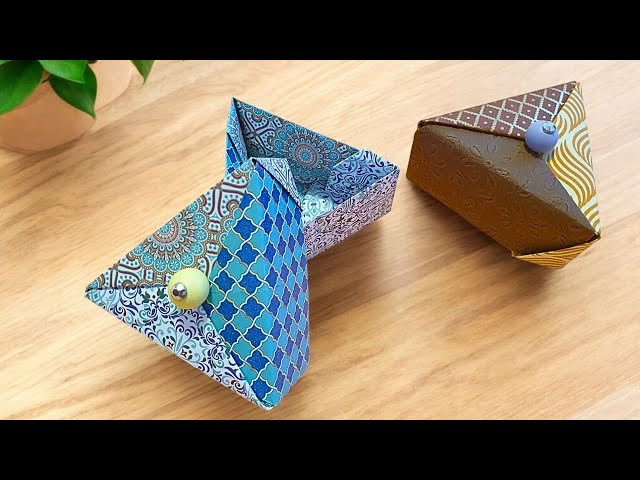 Crease And Fold: How To Make A Stylish Triangular Origami Paper Box