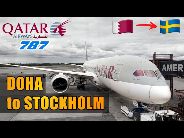 FLIGHT REPORT | QATAR AIRWAYS | Boeing 787-8 Economy class | Doha to Stockholm (# 136)