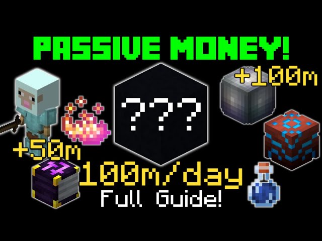 How to make 100m/day PASSIVELY! | Hypixel Skyblock Money Making Method