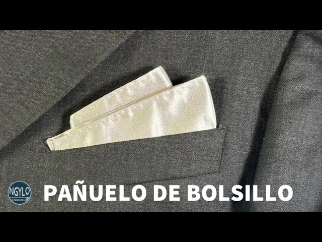 Cómo doblar un pañuelo de bolsillo - Elegante pliegue en cuña | Pañuelos de bolsillo DIY