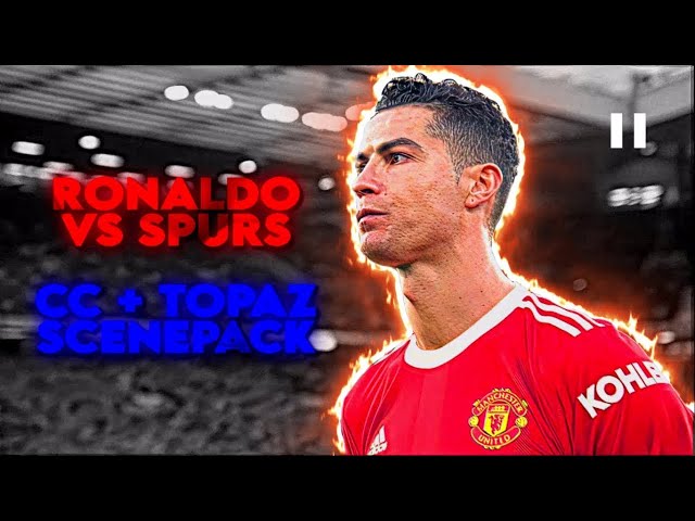 CRISTIANO RONALDO ● MAN UNITED VS SPURS ● RARE CLIPS ● SCENEPACK ● 4K COLD CC