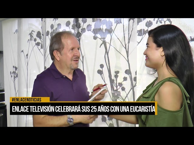 Enlace televisión celebra sus 25 años con la eucaristia.