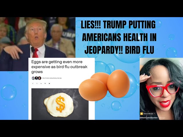 LIES!! TRUMP ORDERS PUBLIC HEALTH AGENCIES TO LIE TO AMERICAN PEOPLE ABOUT BIRD FLU.