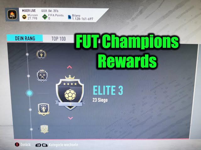 FIFA 20 FUT Champions Elite 3 rewards