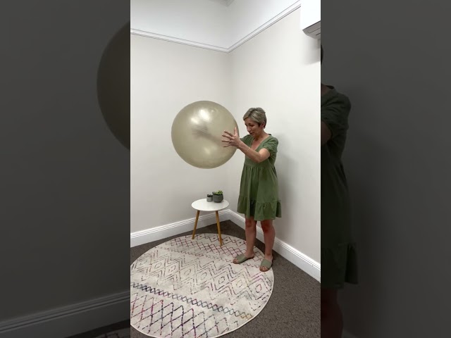 Using a Gym Ball in Speech Pathology