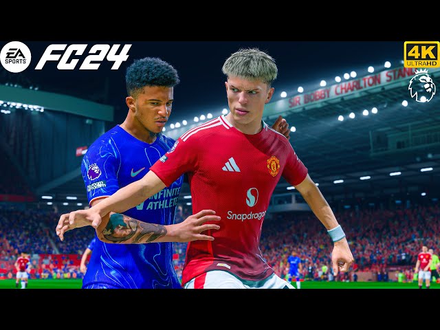 FC 24 - Manchester United Vs Chelsea - Ft. Sancho,Zirkzee | Premier League 24/25 Full Match | 4K HDR