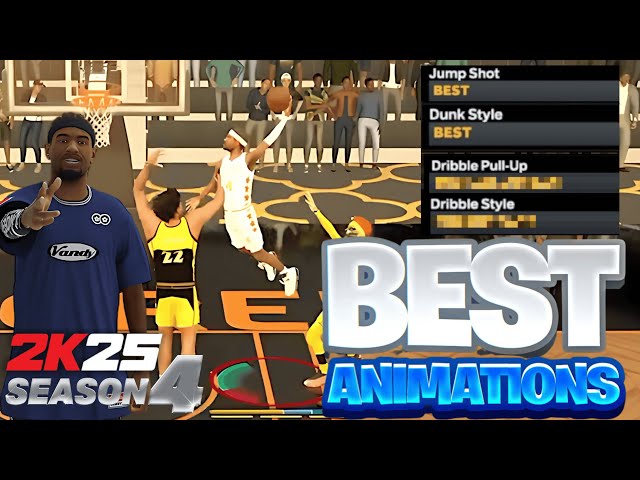 BEST NBA 2K25 ANIMATIONS for EVERY BUILD (JUMPSHOTS, LAYUPS + DUNK PACKAGES, DRIBBLE MOVES) Season 4