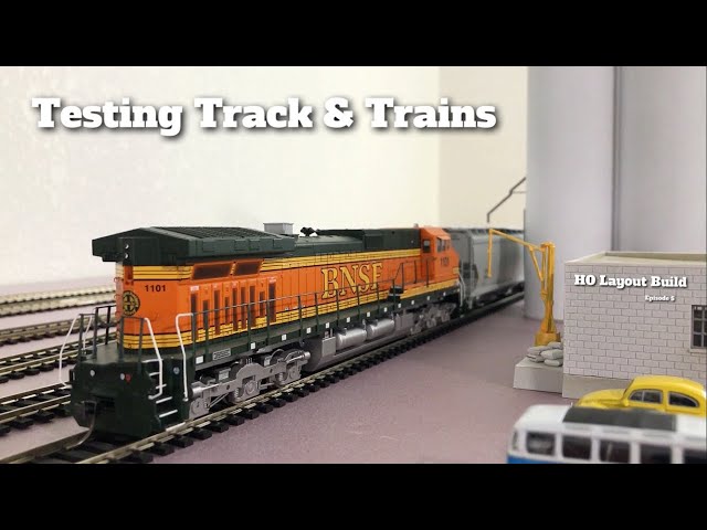 Large HO Train Layout Build - Ep 5 - Testing Out Track Connections & Sanding Roads