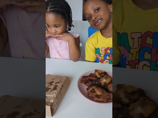 My Babies Trying BBQ Chicken from @kfcjamaica & Patties @tasteejamaica8954  for the first time