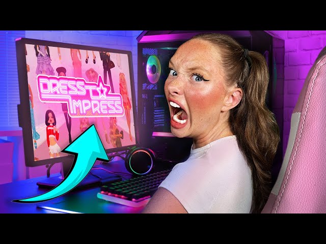 This Game Is RIGGED!! (Playing Roblox DRESS TO IMPRESS)