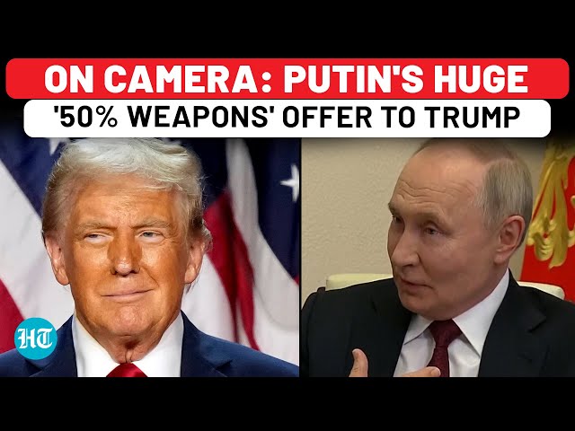 Putin Reveals Huge '50% Weapons' Offer To Trump: Watch| Russia-Ukraine War| China| USA| Europe| NATO