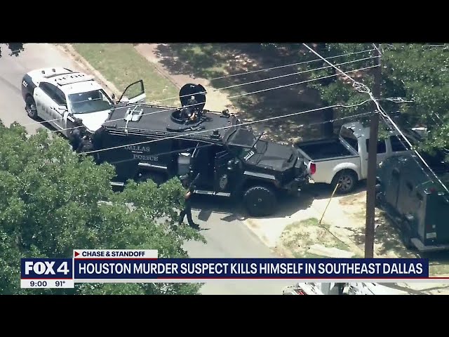 Houston murder suspect kills himself in Southeast Dallas following chase