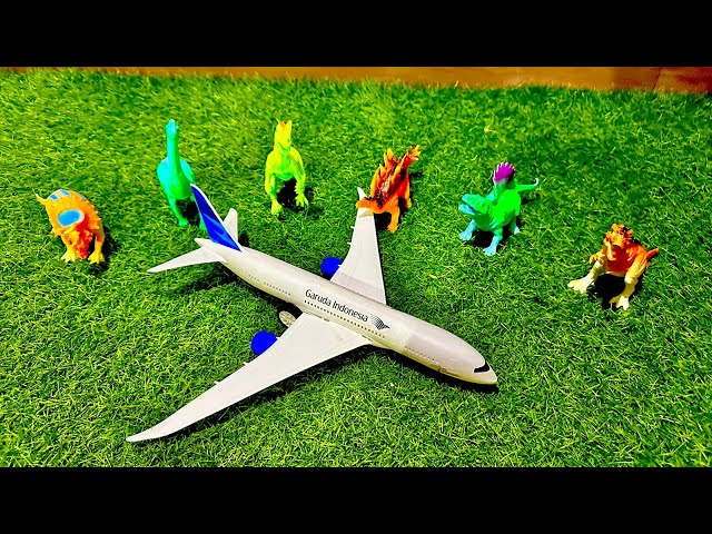 PESAWAT✈️ LANDING DI PULAU DINOSAURUS🦖 [MAINAN ENZZO]