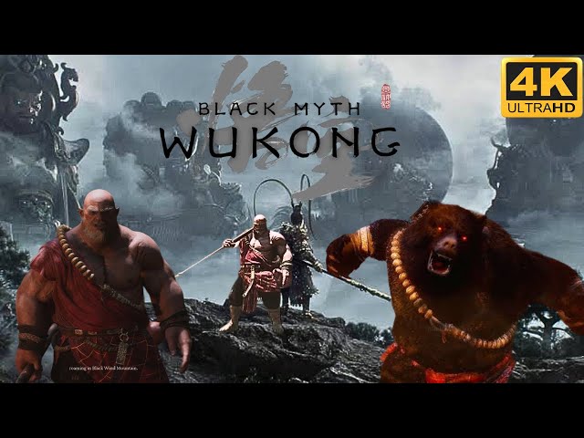 Chapter 1 Complete BLACK MYTH WUKONG Bosses ( Black Bear Guai & Elder Jinchi ) 4K 60fps