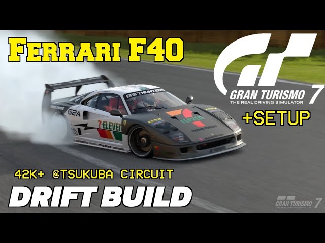 Ferrari F40 Drift Build Gran Turismo 7 Setup